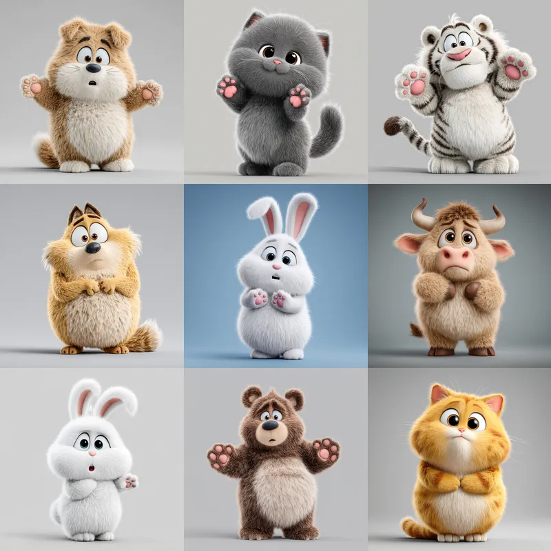 3D Cute Characters Prompt for Midjourney - Image 2